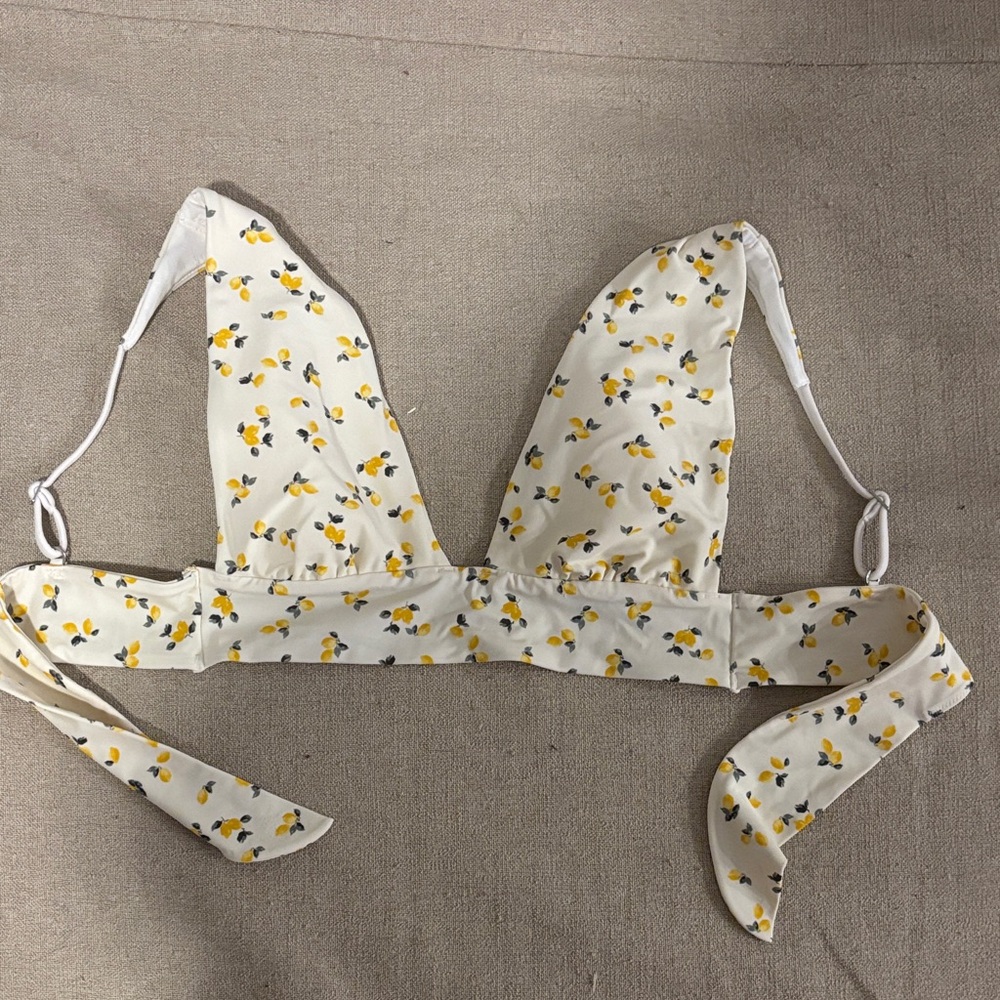 Floral Tie-Back Bikini Top